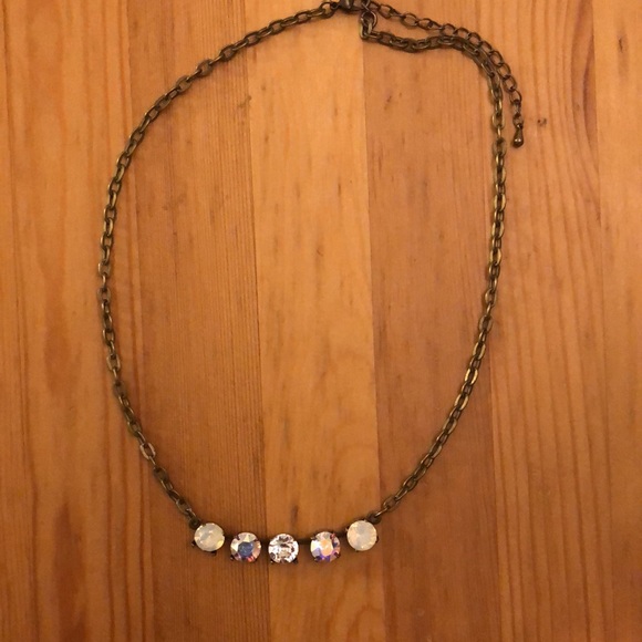 Aurora Borealis + Opal Crystal Necklace - Picture 10 of 16